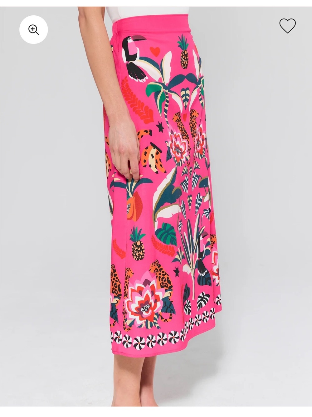 NWT Avara Pink Printed Mini Skirt S - Picture 4 of 5